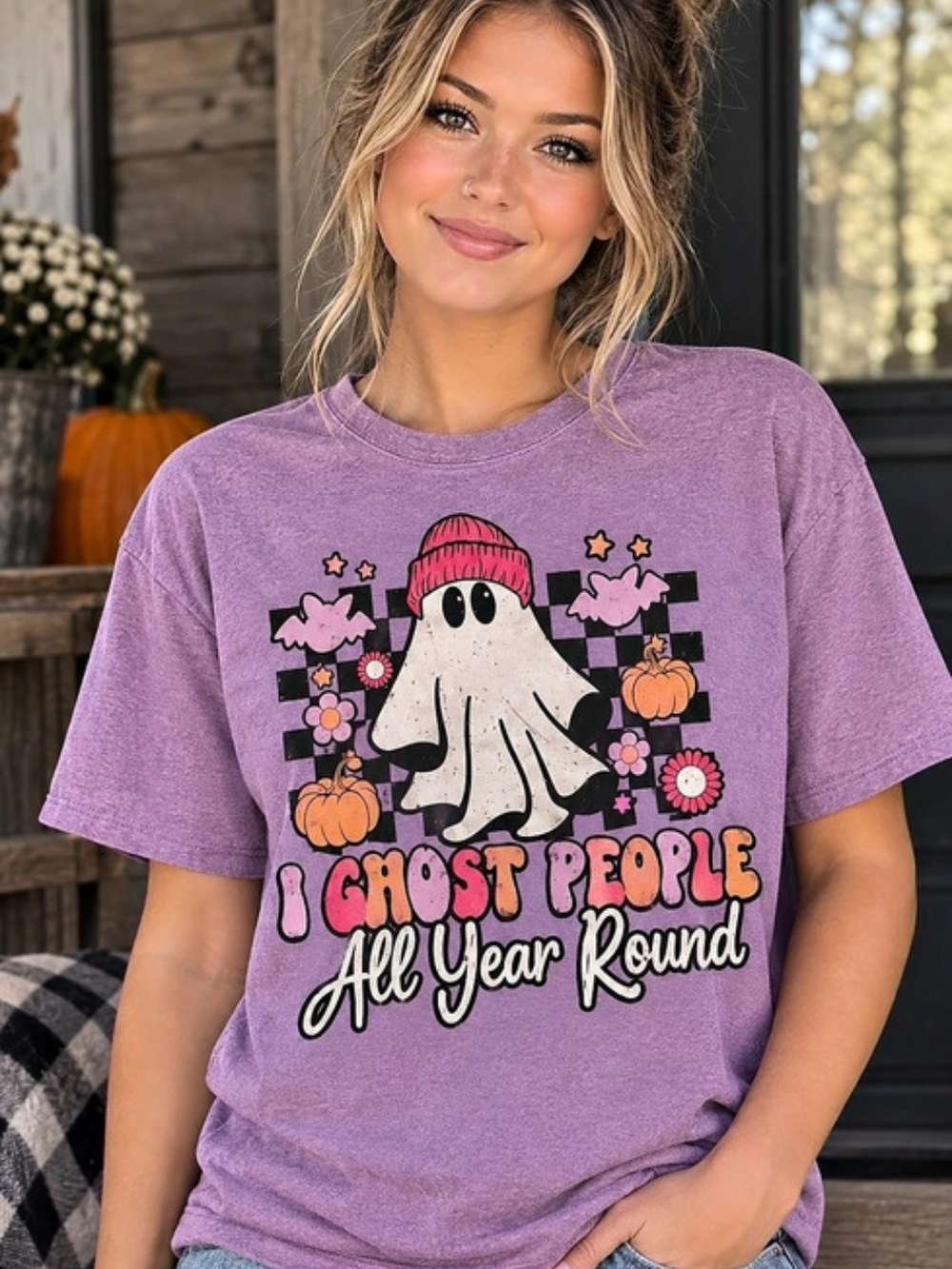 Ghost People Year Round Graphic Short Sleeve Tee